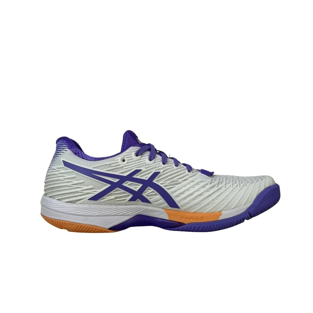 Asics Solution Speed FF 2 Tennis Shoes‎ Womens 9 White Amethyst 1042A136-104
